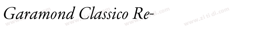 Garamond Classico Re字体转换 Garamond Classico Re字体转换